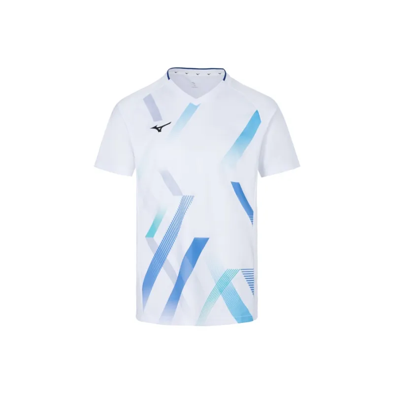 Mizuno T Shirts Unisex Bleached White-0