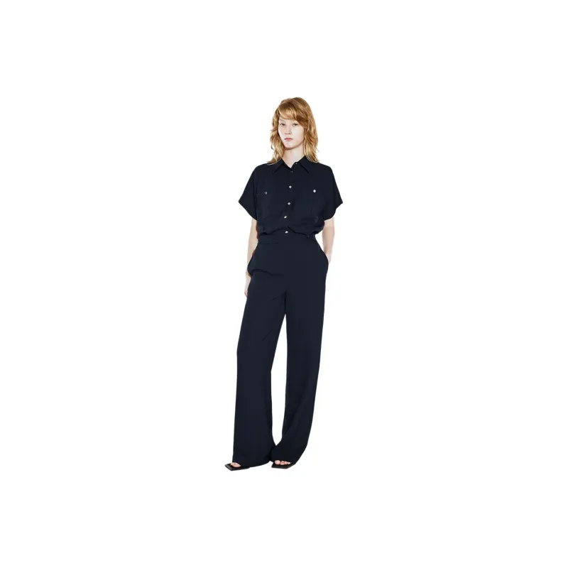 COVERINS Casual Pants Women's Navy Blue-0
