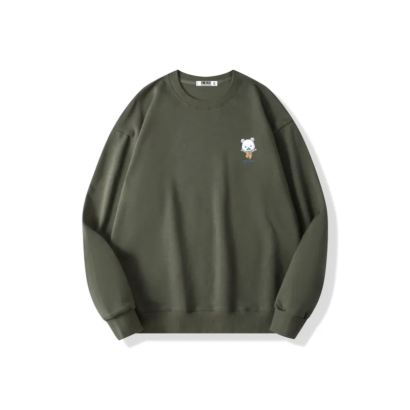 ONE PIECE Drop Shoulder Long Sleeved Sweatshirt Unisex-4