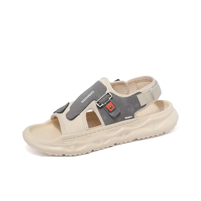 BAKE Beach Sandals Men Gray/White-4