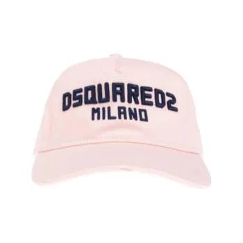DSQUARED 2 Cotton Baseball Caps Men's Pink