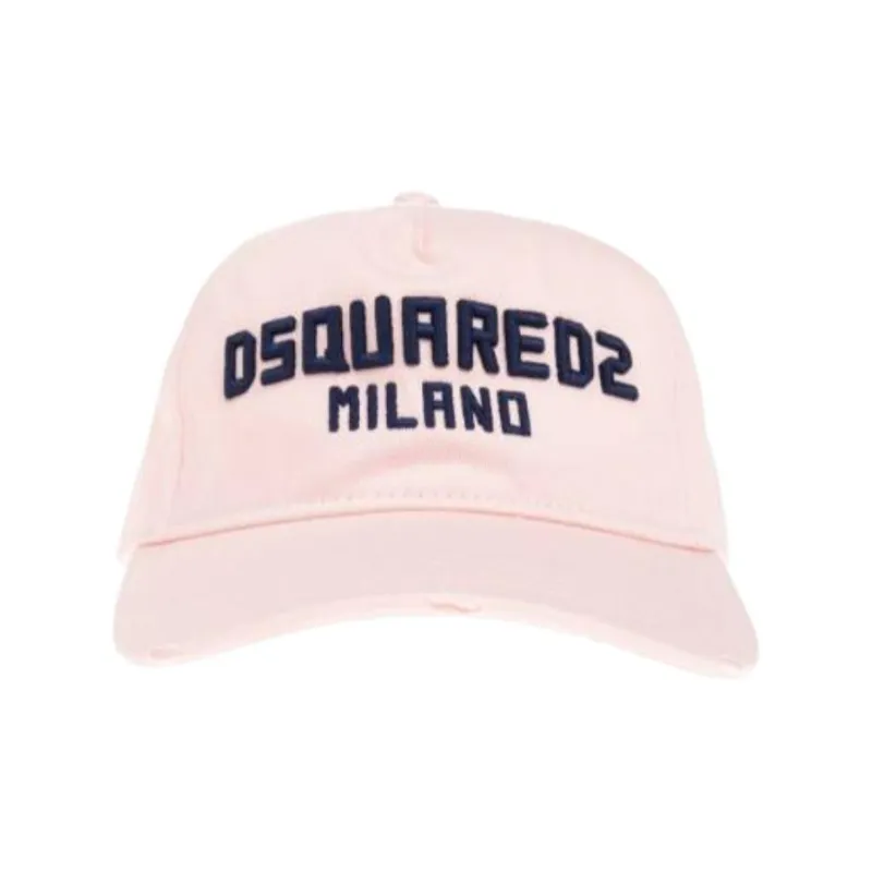 DSQUARED 2 Cotton Baseball Caps Men's Pink-0