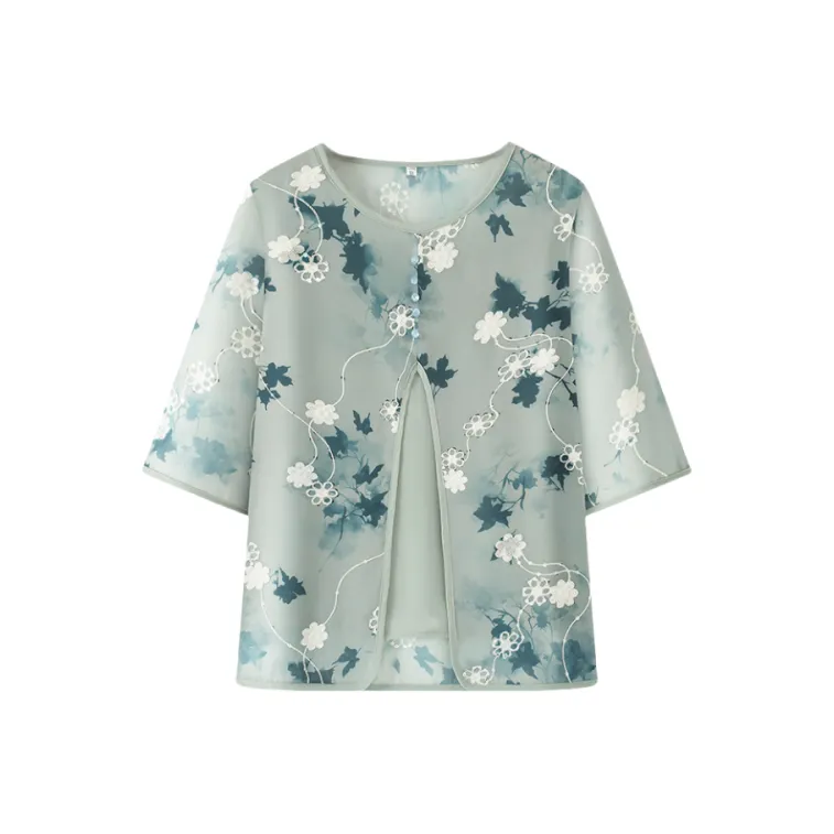 PIERRE CARDIN Chiffon Shirt Women's-7