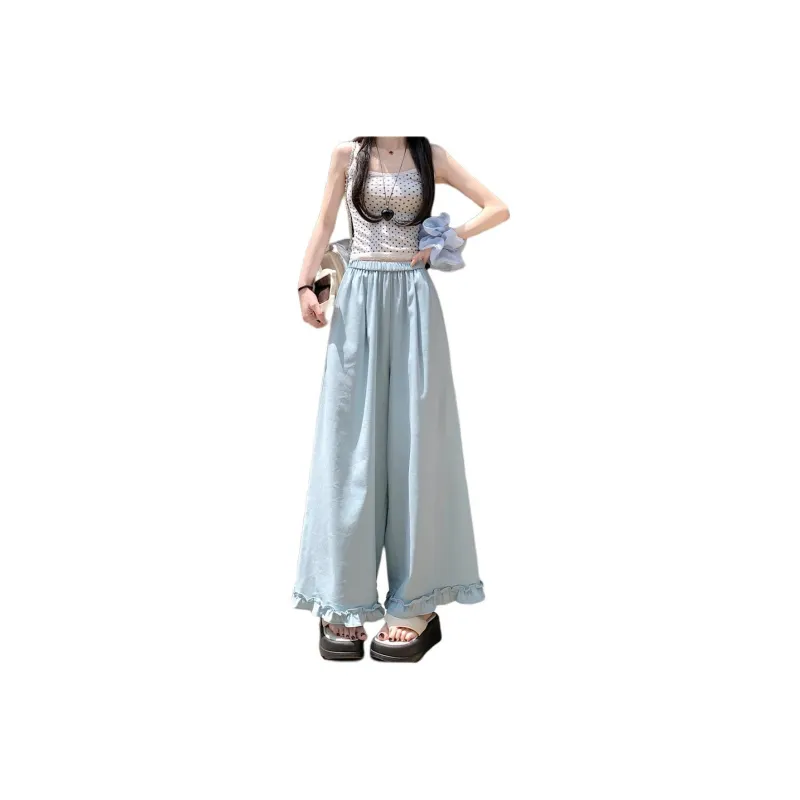 Flowers In Water Casual Pants Women's-5