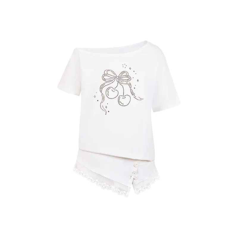Umoumo T Shirts Women's White-0