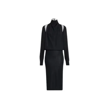 Alaia Long Sleeved Dress Women's Black