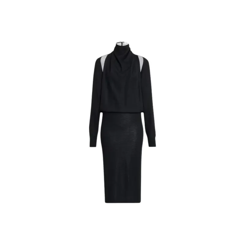 Alaia Long Sleeved Dress Women's Black-0
