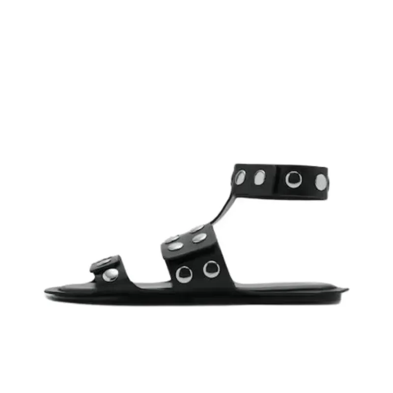 MANGO One Strap Sandals Women's Black-0