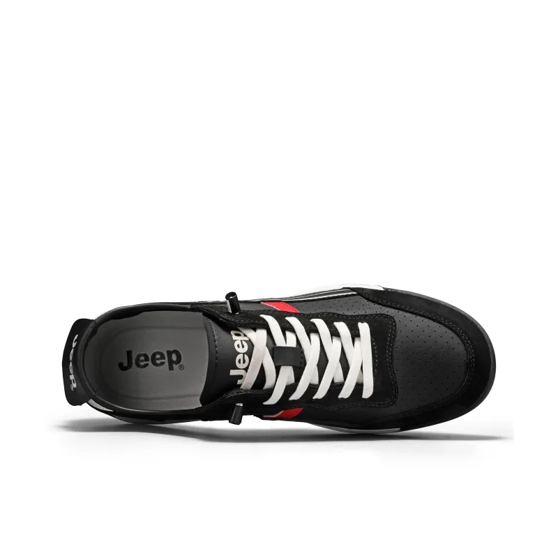 Jeep Cushioning Abrasion Resistant Lightweight Slip Resistant Low Top Skateboard Shoes Men's-5