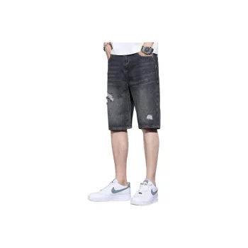 Tonlion Denim Shorts Unisex Black