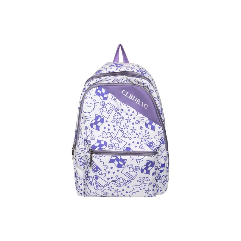 Wolfhorse Nylon Backpack Regular Unisex Blue/Red/Black/Purple/Green-17