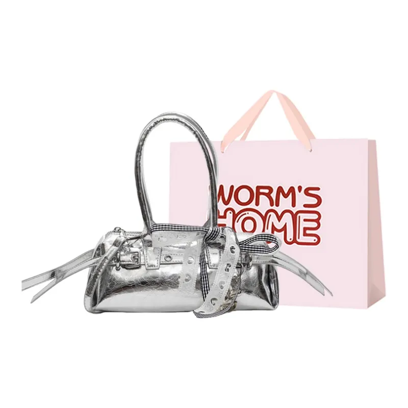 Worm's Home PU Shoulder Bag, Handbag Women's Multicolor-10