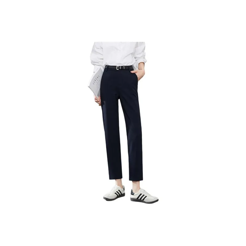 YIYANG Suit Trousers Women's Navy Blue-0