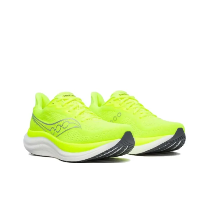 Saucony Anti Slip Wear Resistant Low Top Running Shoes Men's Neon Green-3