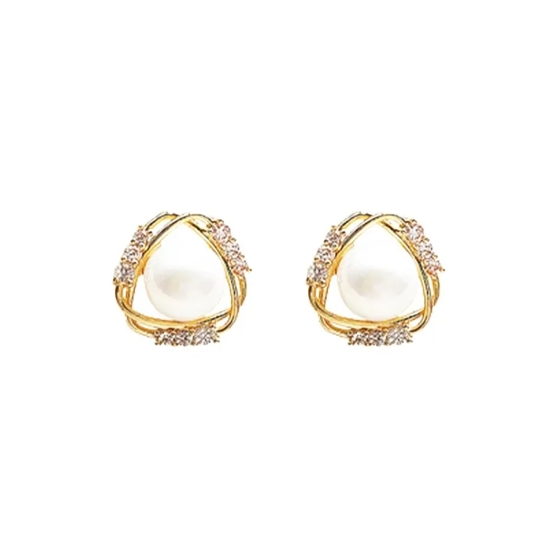 Yiru Copper Plating Stud Earrings Women's-0