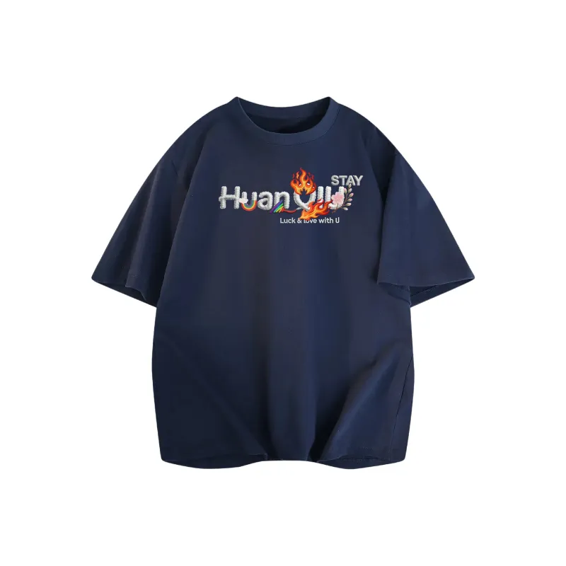 HUANQIU Short Sleeved T Shirts Unisex-15