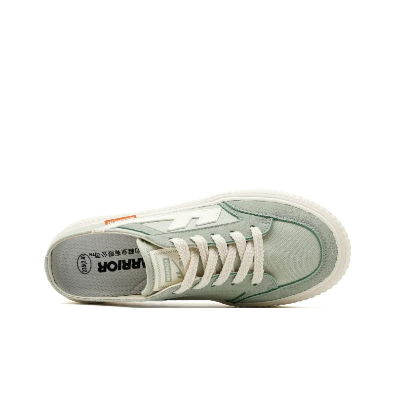 WARRIOR Skateboard Shoes Women's Low Top Green-4