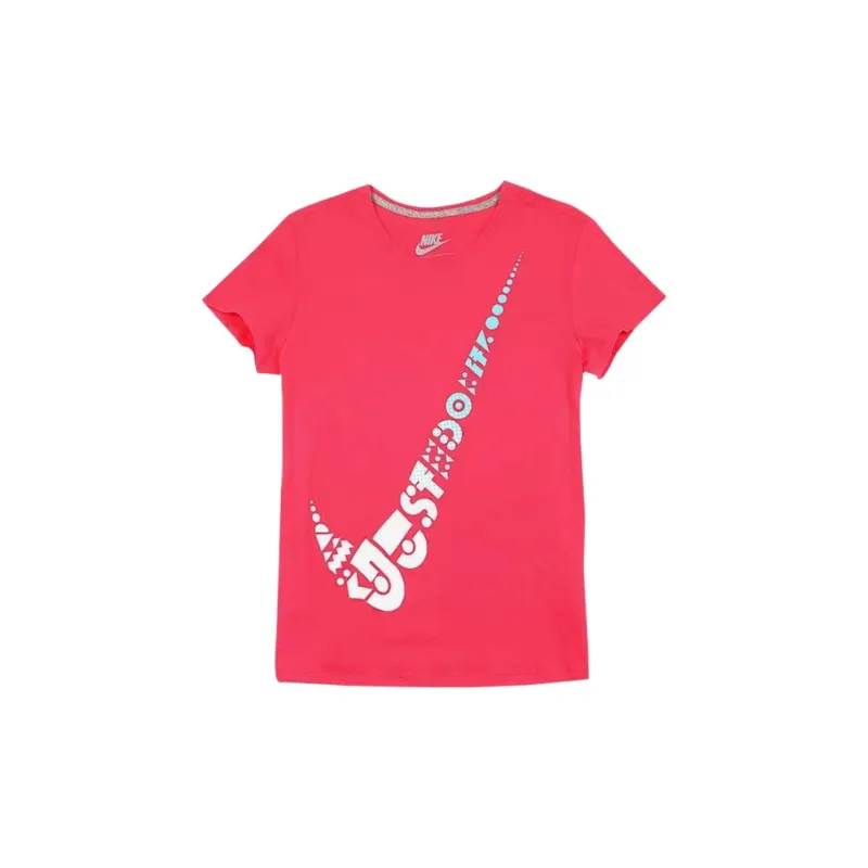 Nike T Shirts Women's Red-0