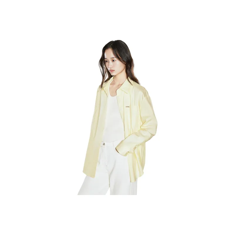 COVERINS Shirts Women's Light Yellow-1