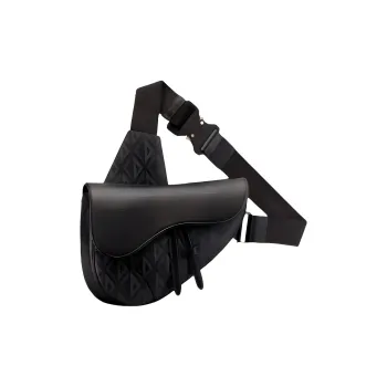 DIOR Shoulder Strap Crossbody Bag Men's Black