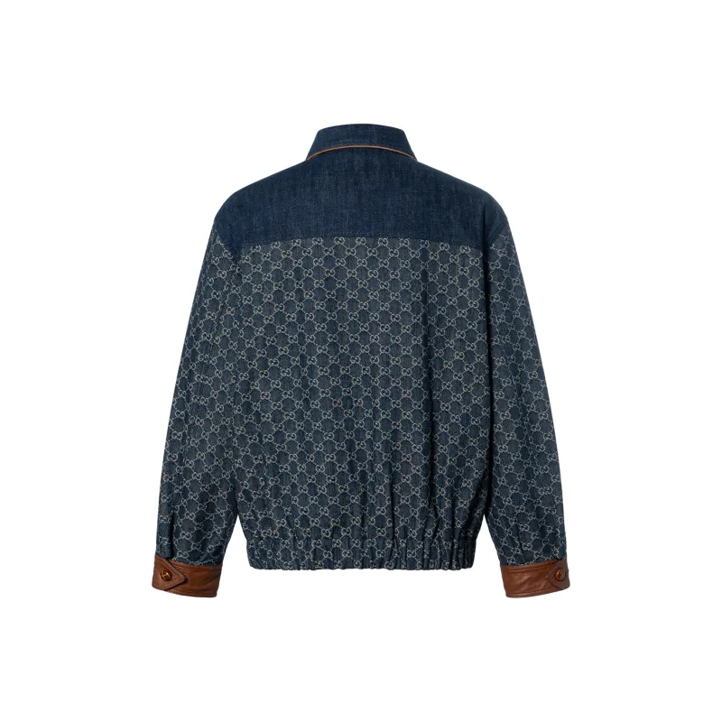 GUCCI Denim Jackets Coats Men's Blue-1