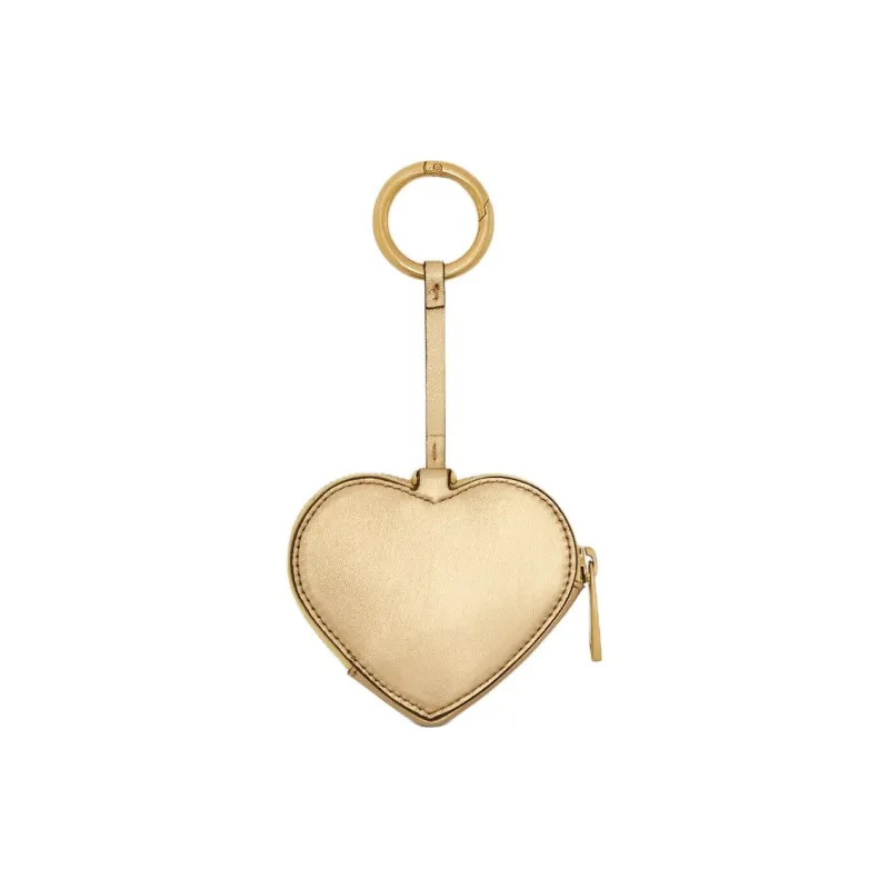 VERSACE Lambskin Coin Purse Women's Gold-1