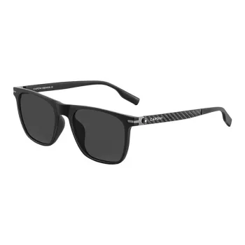 CAPONI TR/Memory Plastic EMS Carbon Fiber Square Sunglasses Unisex Black