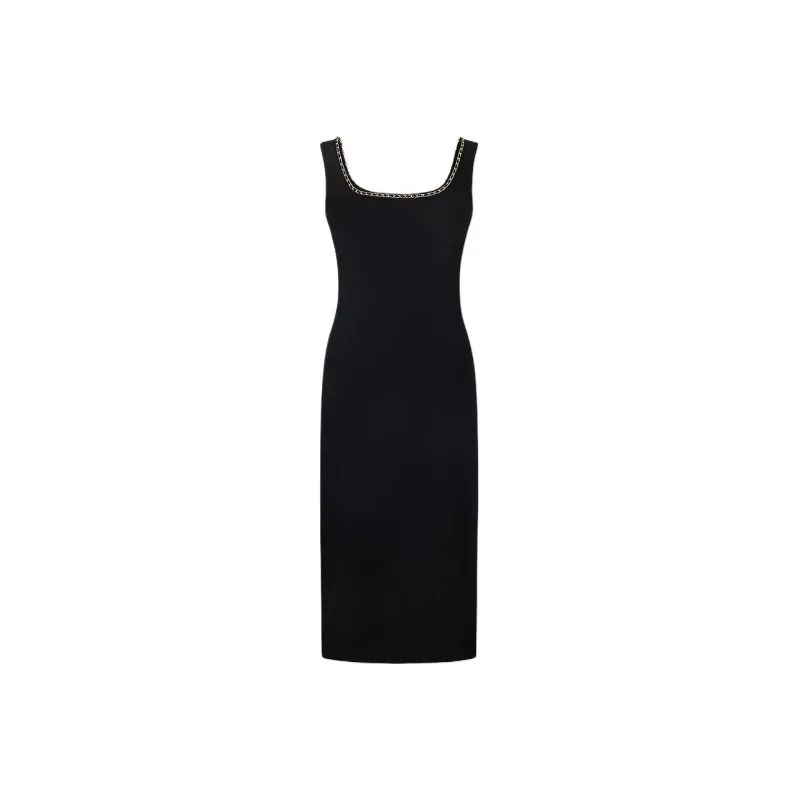 KARL LAGERFELD SS25 Slip Dress Women's Black-1