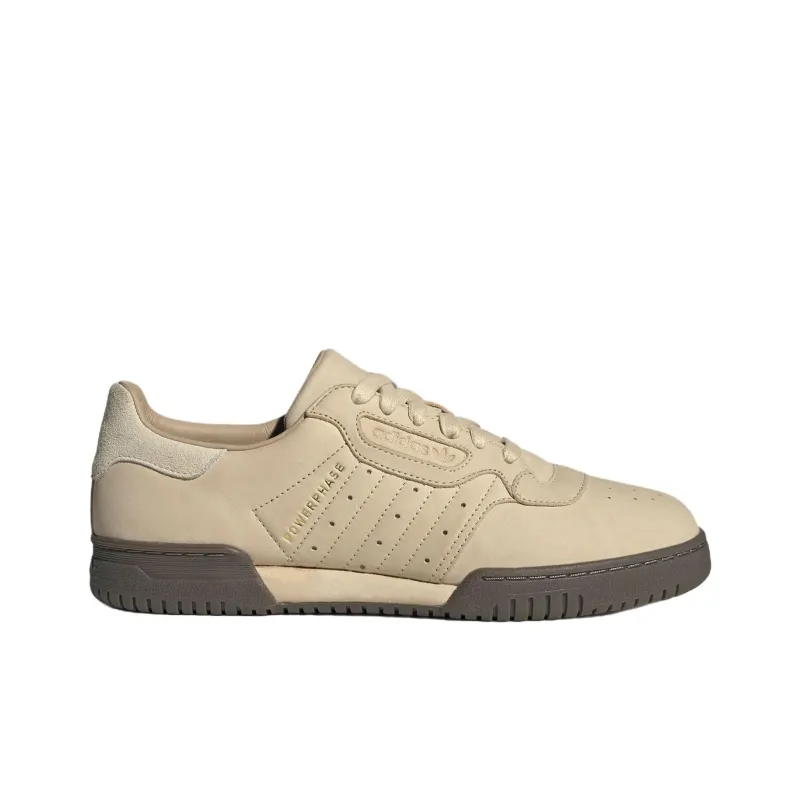 Adidas Originals Powerphase Anti Slip Wear Resistant Low Top Skateboard Shoes Men's Beige-1