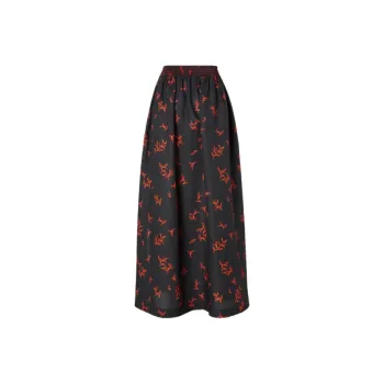 FENDI SS25 Casual Long Skirt Women's Black