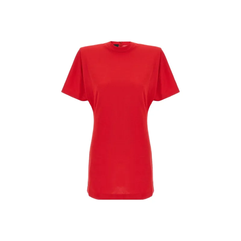 PINKO Short Sleeved Dress Women's Red-0