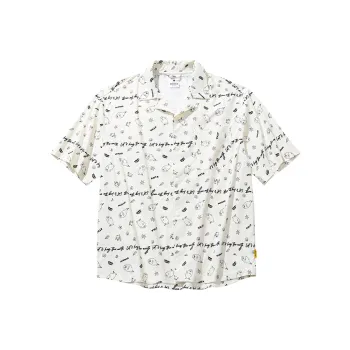 Anta x HAIBAOKANKAN,LIANMINGKUAN Life Collection Shirt Men's Ivory White/All Over Print