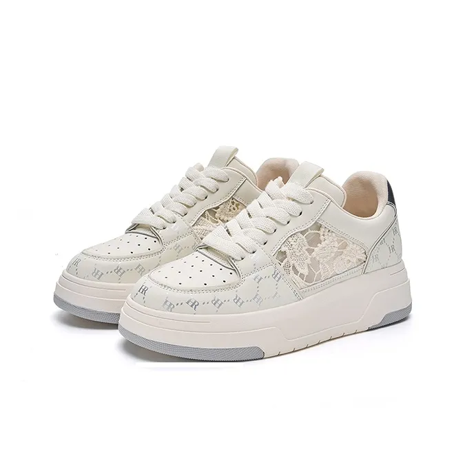 HR Low Top Skateboard Shoes Women's Beige-1