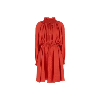 FENDI Long Sleeved Dress Women's Red