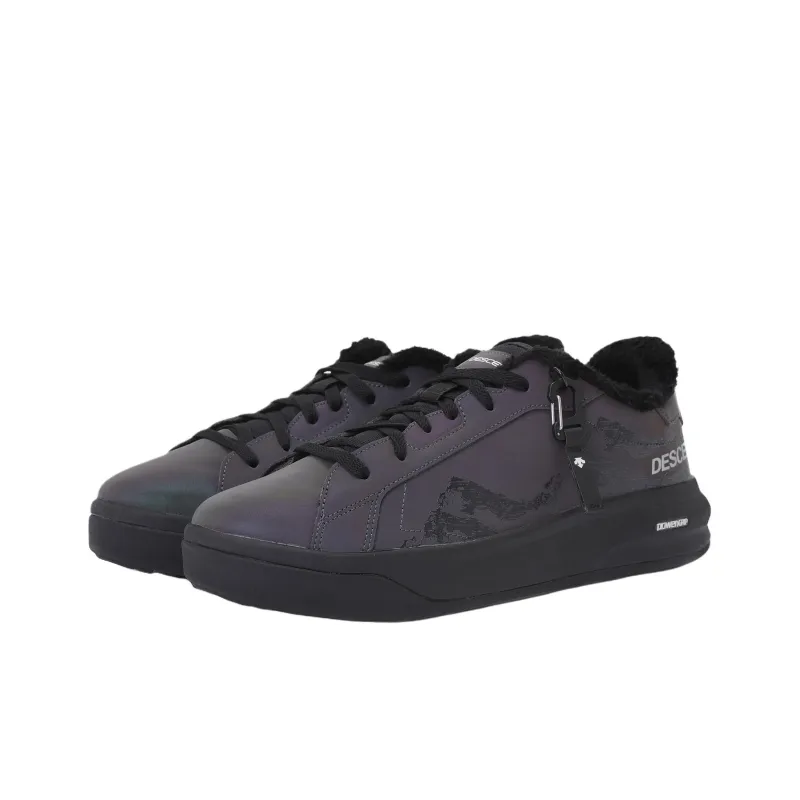 DESCENTE Anti Slip Wear Resistant Low Top Casual Shoes Unisex Dark Blue-1
