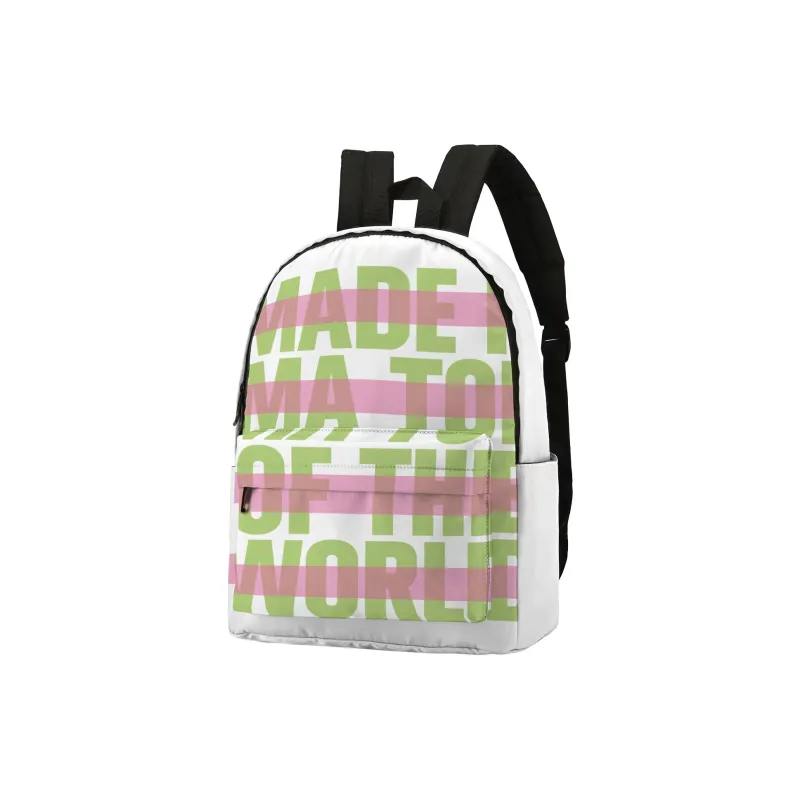 Soundbyte Polyester Backpack Unisex White-1