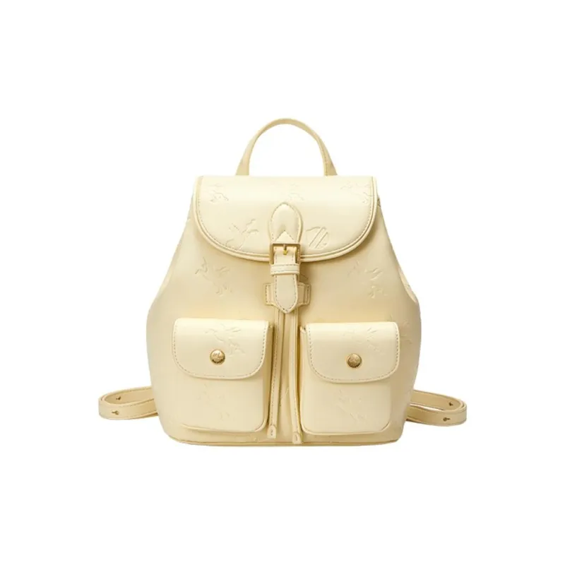 NUCELLE Artificial Leather Pegasus Collection Embossed Travel Bag Backpack Trumpets Women's Multicolor-7