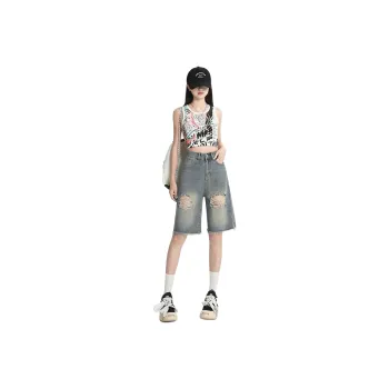 Honey Denim Shorts Women's Nostalgic Blue