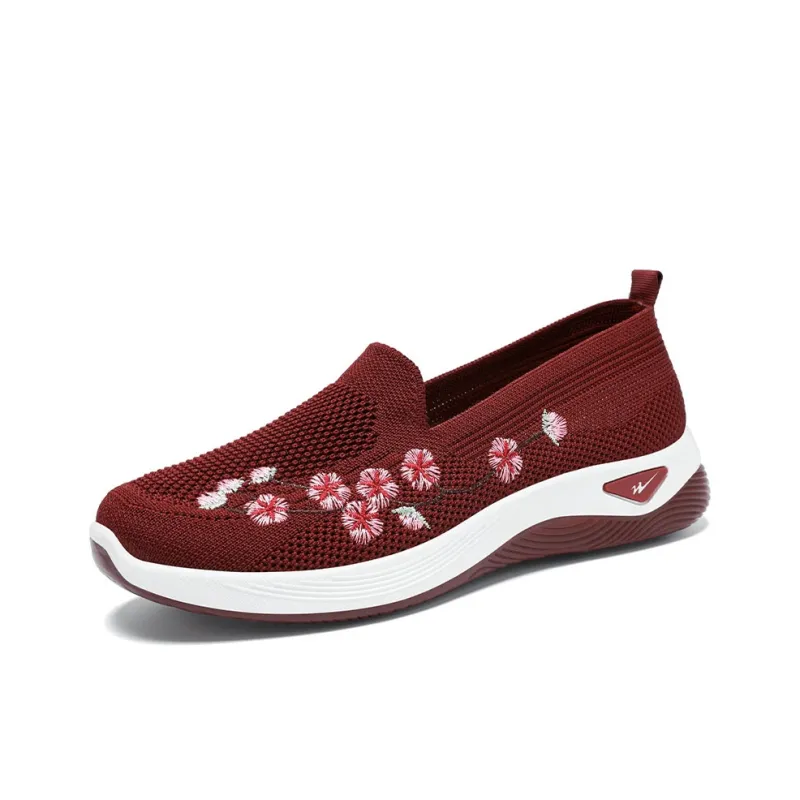 DOUBLE STAR 88 Flyknit Anti Slip Wear Resistant Low Top Casual Shoes Women's-16