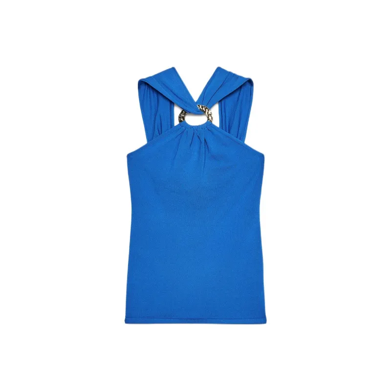 ZARA Tank Tops Women's Blue-0