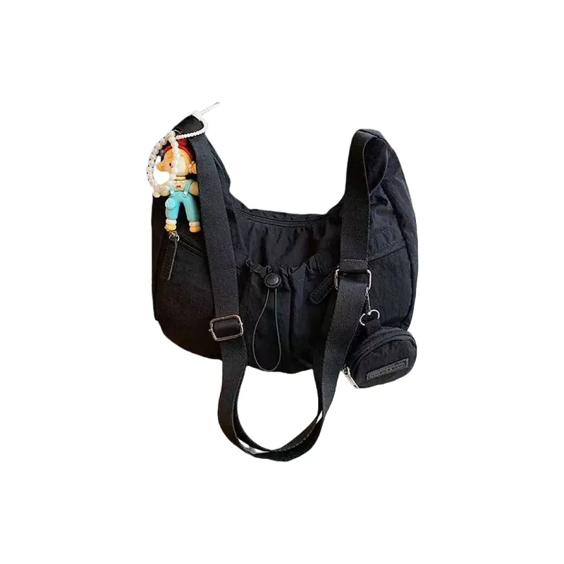 Kewuku Nylon Fabric Crossbody Bag, Shoulder Bag Regular Unisex Multicolor-5