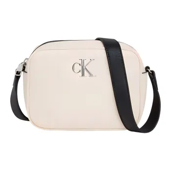 CK/Calvin Klein Synthetic Recycled Leather Camera Bag Shoulder Bag Crossbody Bag Women's Beige Pink
