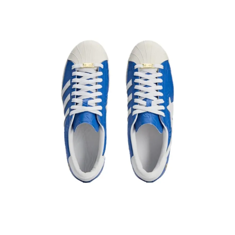 Adidas Superstar Vintage Bape Blue White-4