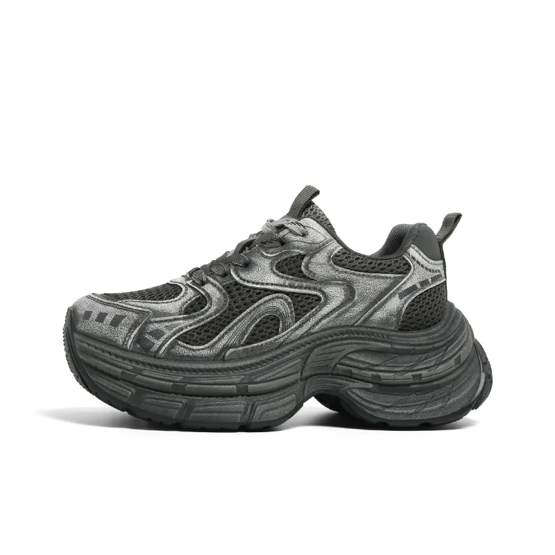 FOREVER 21 Chunky Sneakers Women's Low Top Gray-0