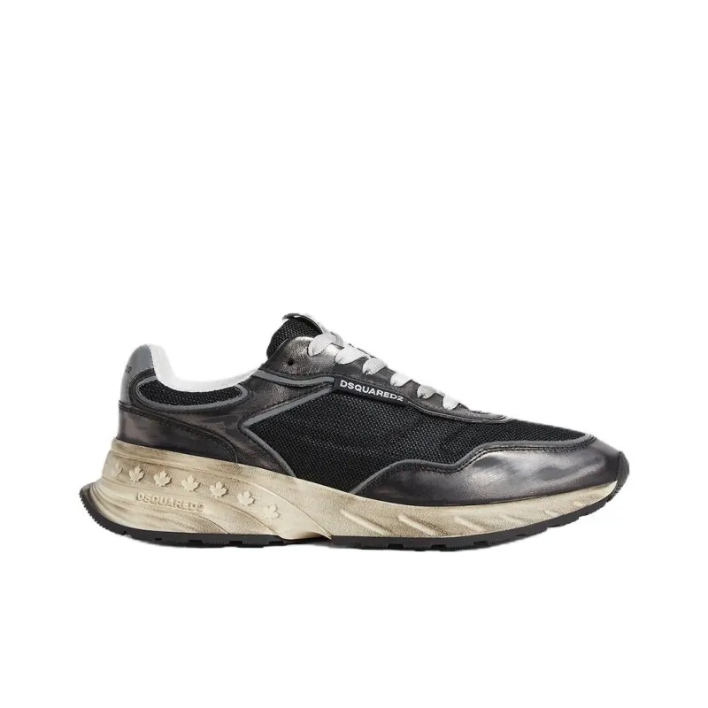 DSQUARED 2 Sprinter Low Top Casual Shoes Men's Black-1