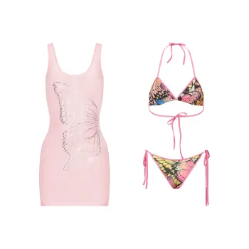 JYOSEI Bikinis Women's Cover Up+Bikini