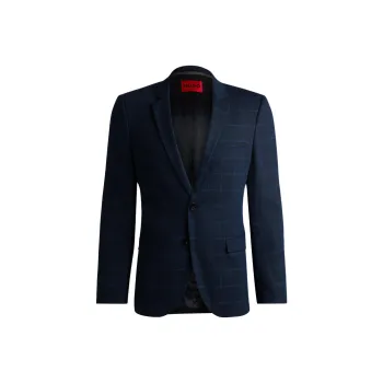 HUGO BOSS Business Suit Coat Men's Blue