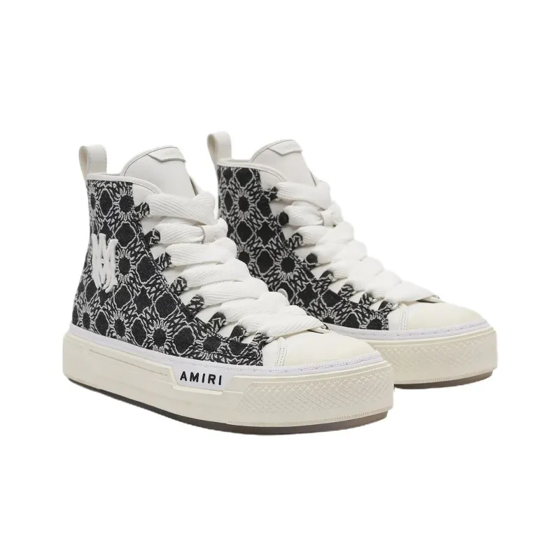 AMIRI Court Hi Ma Quad High Top Skateboard Shoes Men's Black-1