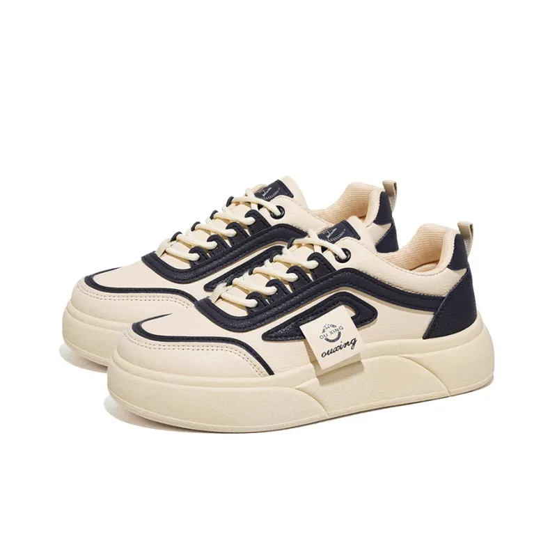 Gai Renpu Slip Resistant, Abrasion Resistant, Breathable Low Top Skateboard Shoes Women's-1