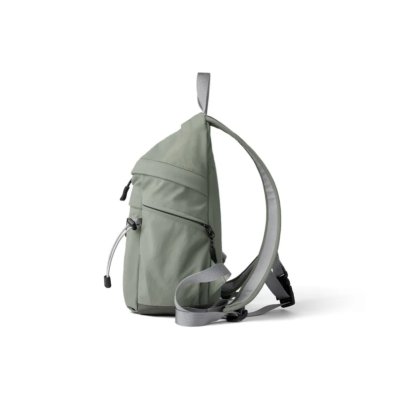 LEFF Fabric Backpack Unisex Coconut Milk White/Field Green/Sunset Orange-7